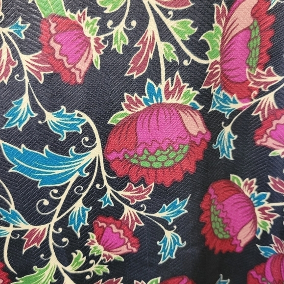 Lularoe Floral Skirt Azure XS - Picture 3 of 8